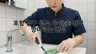 포항 남구🏡 청소 후 해충🛡️ 완벽 방어하는 꿀팁!